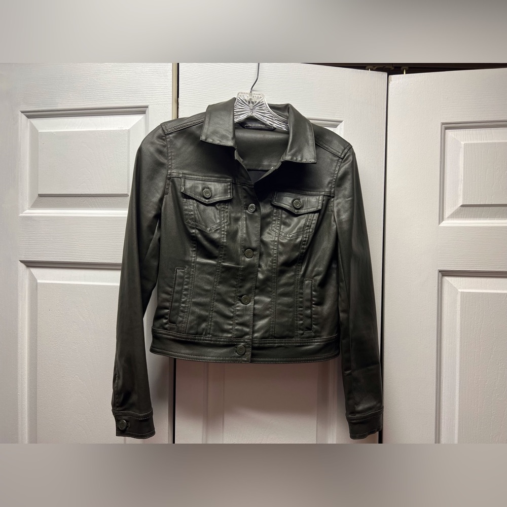 White House Black Market Coated Shacket